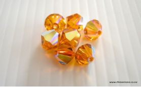 Swarovski Bicone Art 5301 Topaz AB 6mm